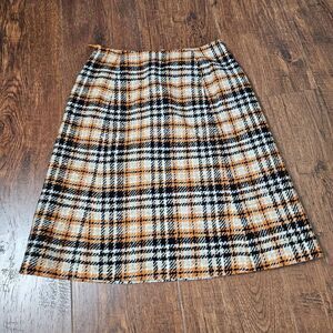 Pendleton Plaid Wool Skirt